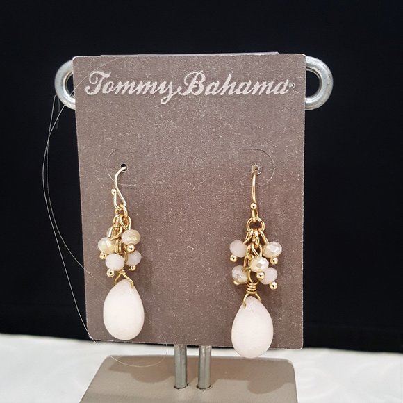 Tommy Bahama Jewelry Tommy Bahama Gold Plated Pale Pink Drop Hook Earrings Poshmark